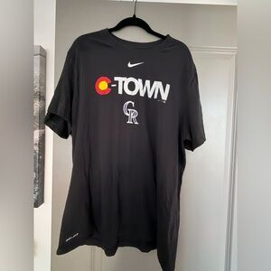 Nike Black Dri-FIT Tee Colorado Rockies